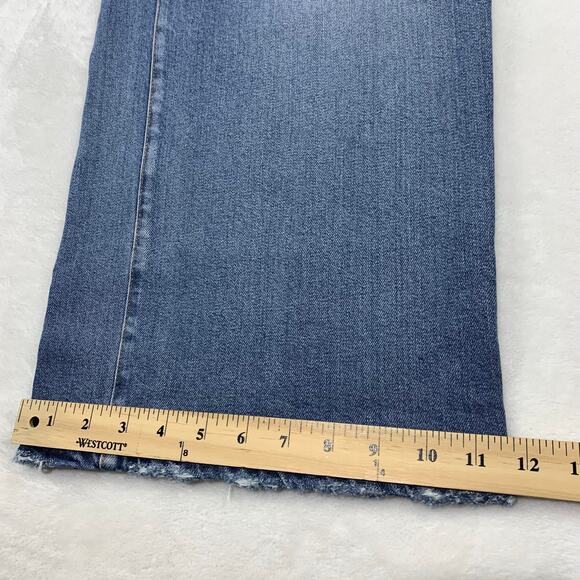 NWT Good American Good Waist Cropped Palazzo Jeans Womens 15 Wide Leg Stretch - Picture 14 of 16